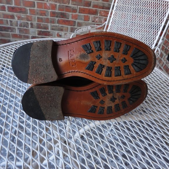 TAFT The Jack Boot Black Leather & Suede Lace Up Ankle Boots Size 40 (US 7) - Picture 3 of 8